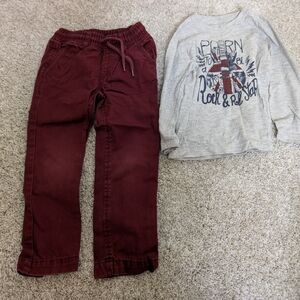 Inextenso Boys Corduroy Pants and Top Set - EUV